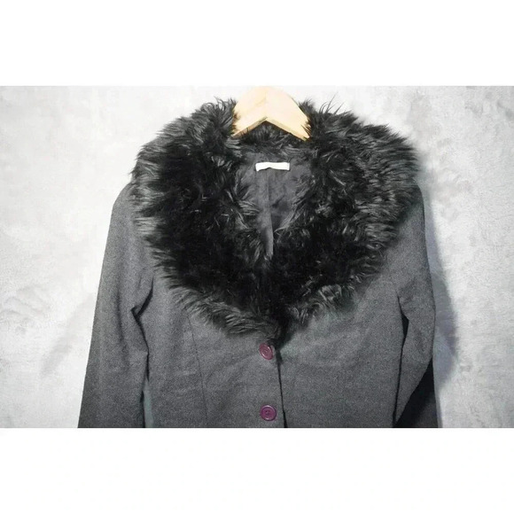 Vintage Forever 21 Coat Goth Cyber Medium Penny Lane Betsey Size M - Picture 3 of 14